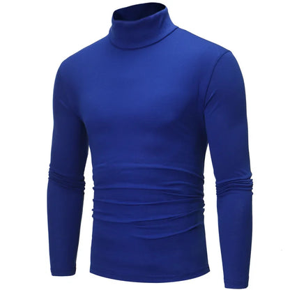 Herre Vinterundertøy – Termisk Langermet Trøye med Høy Hals | Slim Fit &amp; Varm Baselayer