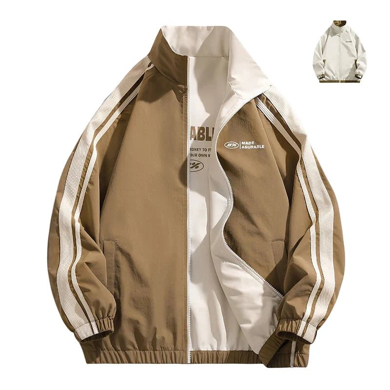 Vendbar Jakke for Par – Vindtett &amp; Vannavvisende Ytterjakke | Unisex Outdoor Jakke med Lange Ermer