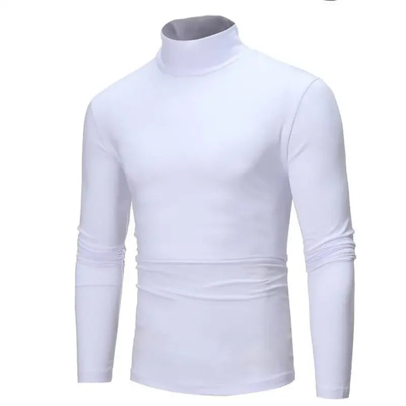Herre Vinterundertøy – Termisk Langermet Trøye med Høy Hals | Slim Fit &amp; Varm Baselayer