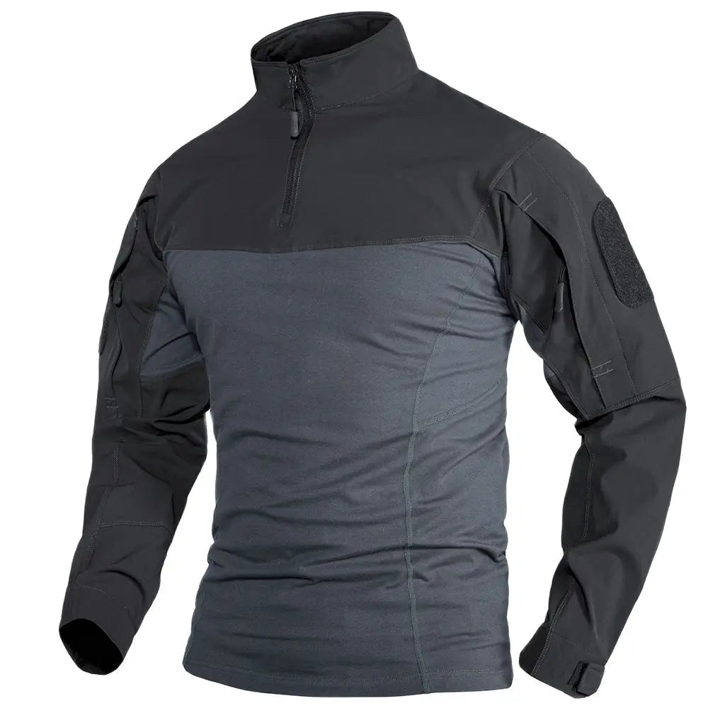 Herre – Langermet 1/4-zip tur- og treningsgenser med glidelåslommer
