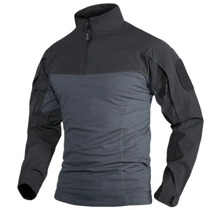Herre – Langermet 1/4-zip tur- og treningsgenser med glidelåslommer