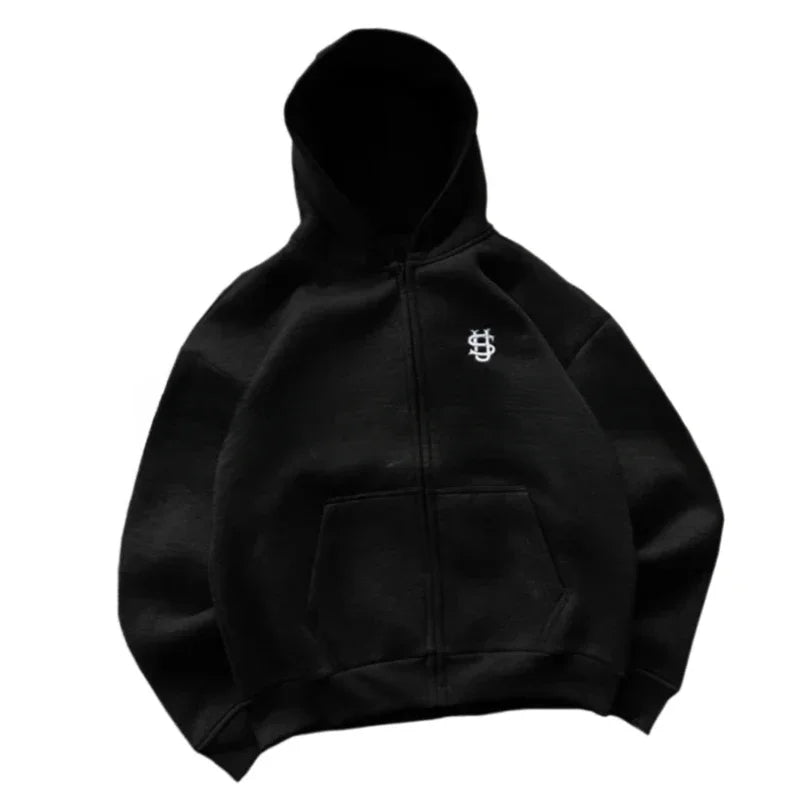 Trendy Joggebukser for Menn og Kvinner – Løse Wide Leg Sweatpants med Brodert Logo og Lommer | Streetwear &amp; Komfort i Ett