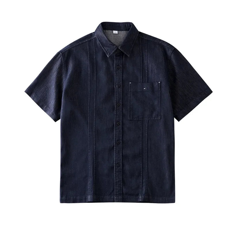 Lyocell Denimskjorte til Herre – Lett, Retro &amp; Premium Sommerstil