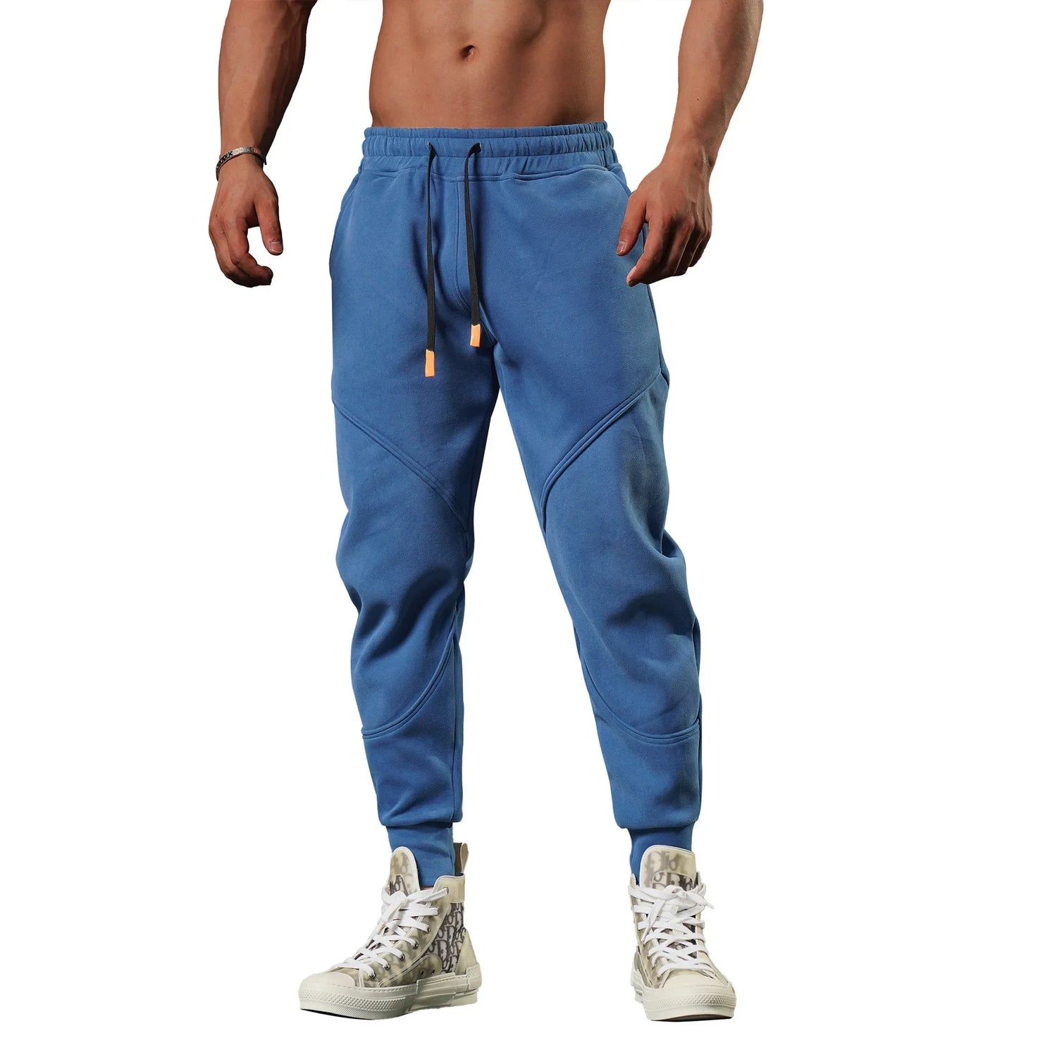 Herre Treningsbukse – Slim Fit Joggebukse til Trening, Løping og Hverdagsbruk