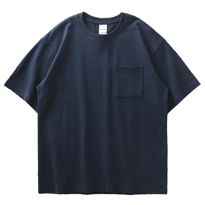 Heavyweight T-skjorte i Bomull – Vintage Unisex Sommerstil 320gsm