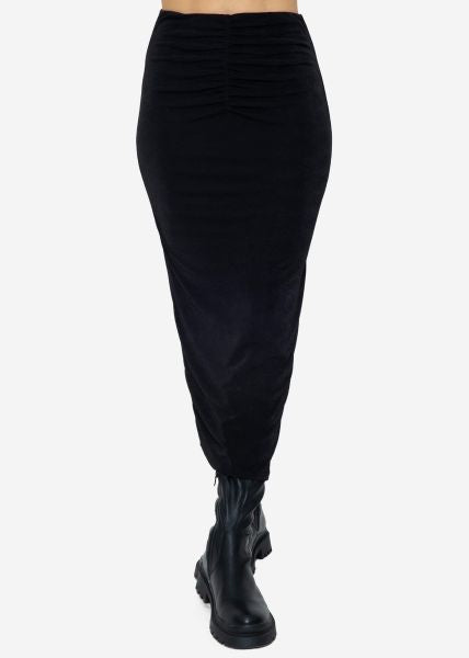 Elegant langt skjørt i svart