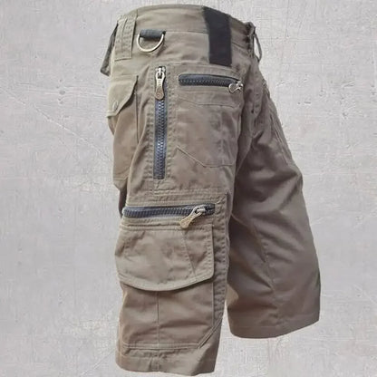 Taktiske Herreshorts med Flere Lommer – Militærstil, Sommer, Rett Passform