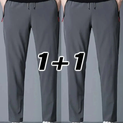 2-pk Herrebukser – Joggebukser med Strikk i Midjen, Klassisk Koreansk Stil