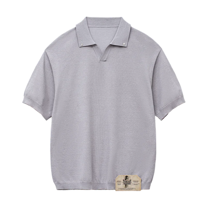 Vintage Polo T-skjorte til Herre – Seagull Collar &amp; Løs Passform