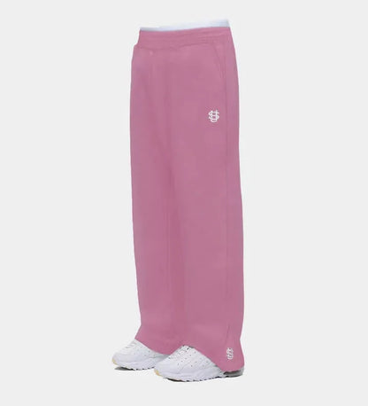 Trendy Joggebukser for Menn og Kvinner – Løse Wide Leg Sweatpants med Brodert Logo og Lommer | Streetwear &amp; Komfort i Ett