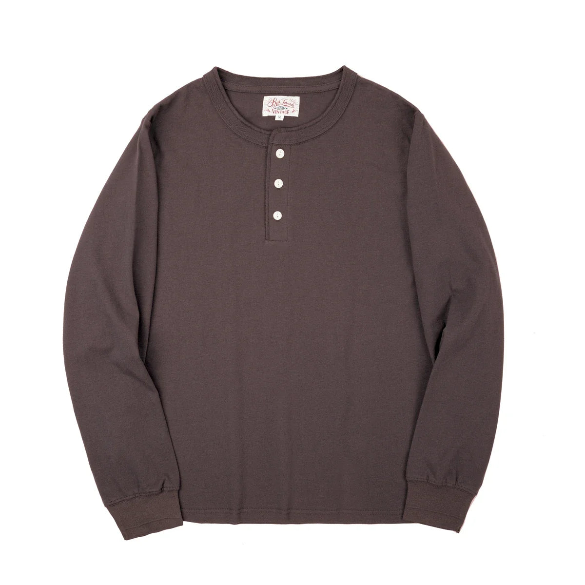 Klassisk Henley Langermet T-skjorte for Menn – 100 % Bomull | Komfortabel Høstgenser Perfekt til Lag-på-Lag