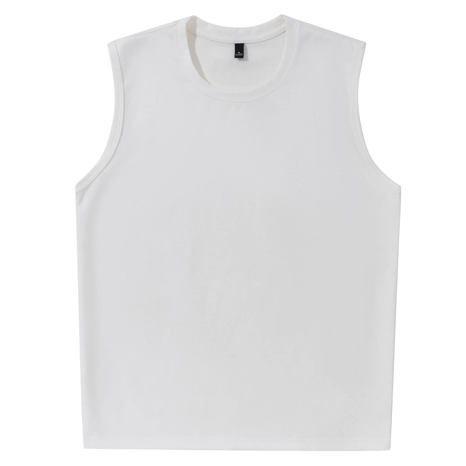 Ermeløs Topp til Herre – Faux Suede Singlet i Løs Vintage Stil