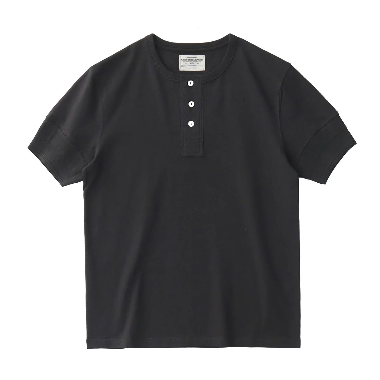 Retro Henley T-skjorte til Herre – Vasket Bomull med Amerikansk Vintage Stil