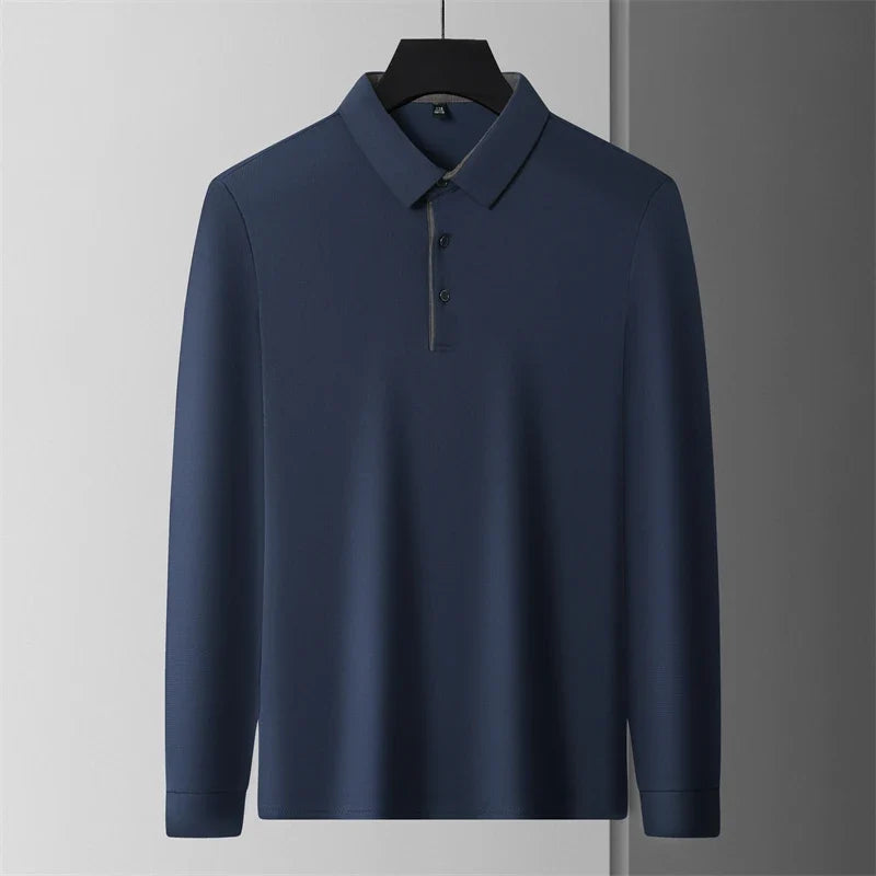 Herre Langermet Polo – Business Casual, Komfortabel &amp; Allsidig