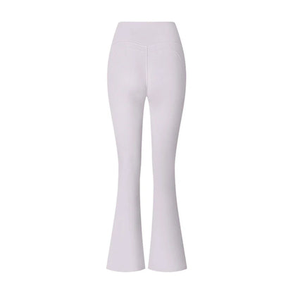 Høytlivs Flared Leggings for Dame – Trening, Yoga &amp; Fitness | Vide Sportstights med Magekontroll og Komfortabel Passform
