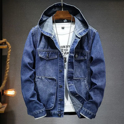 Hettejakke i denim