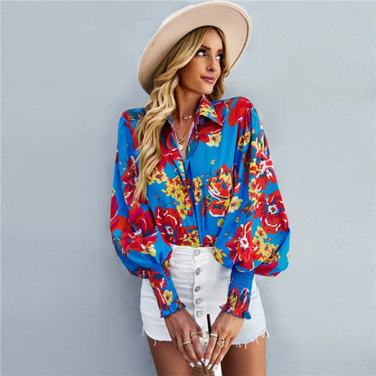 Elegant bluse med knute foran