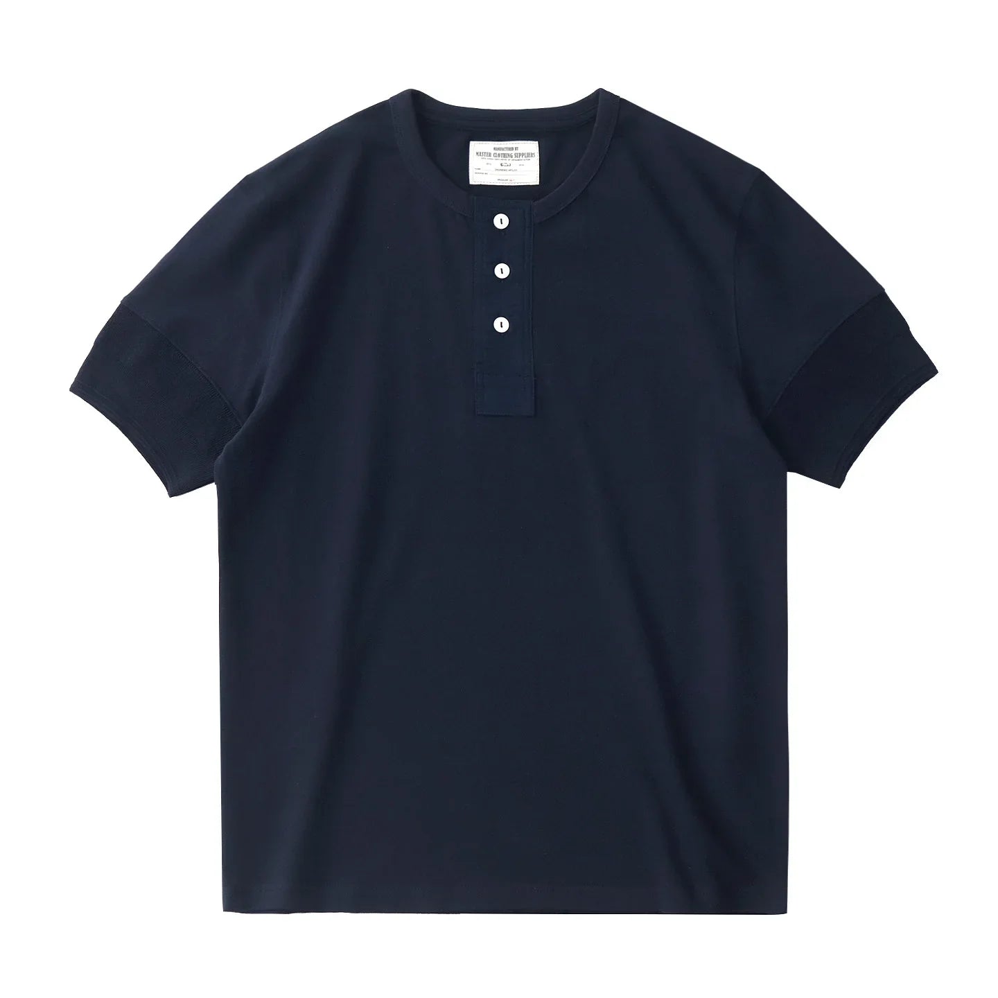 Retro Henley T-skjorte til Herre – Vasket Bomull med Amerikansk Vintage Stil