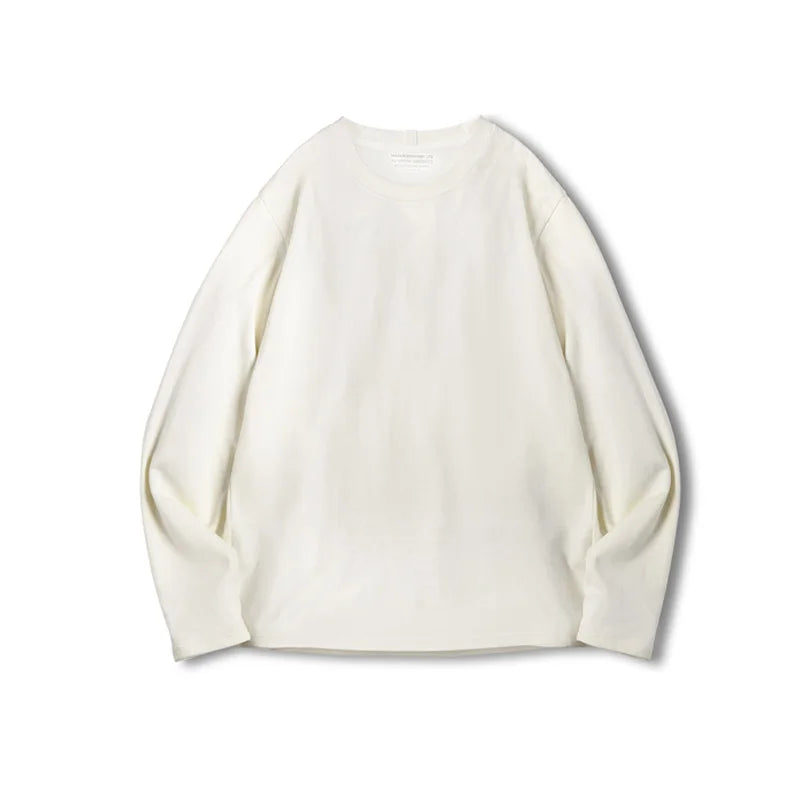 Kraftig Langermet T-skjorte til Herre – 300g 100% Bomull (Vintage Stil)