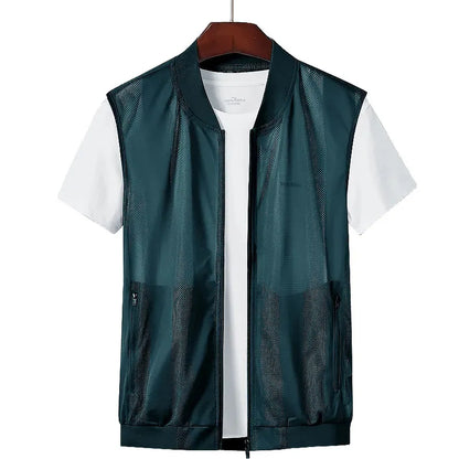 Lett Mesh Vest til Herre – Pustende Outdoor Vest med Flere Lommer