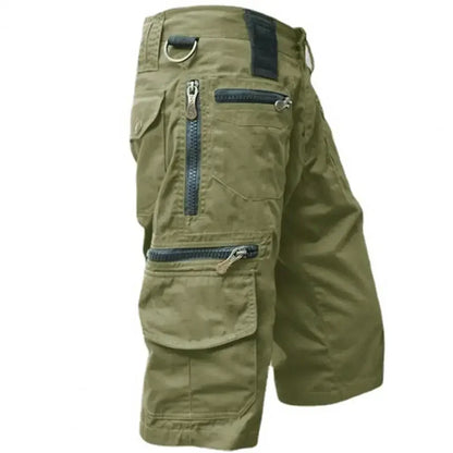 Taktiske Herreshorts med Flere Lommer – Militærstil, Sommer, Rett Passform