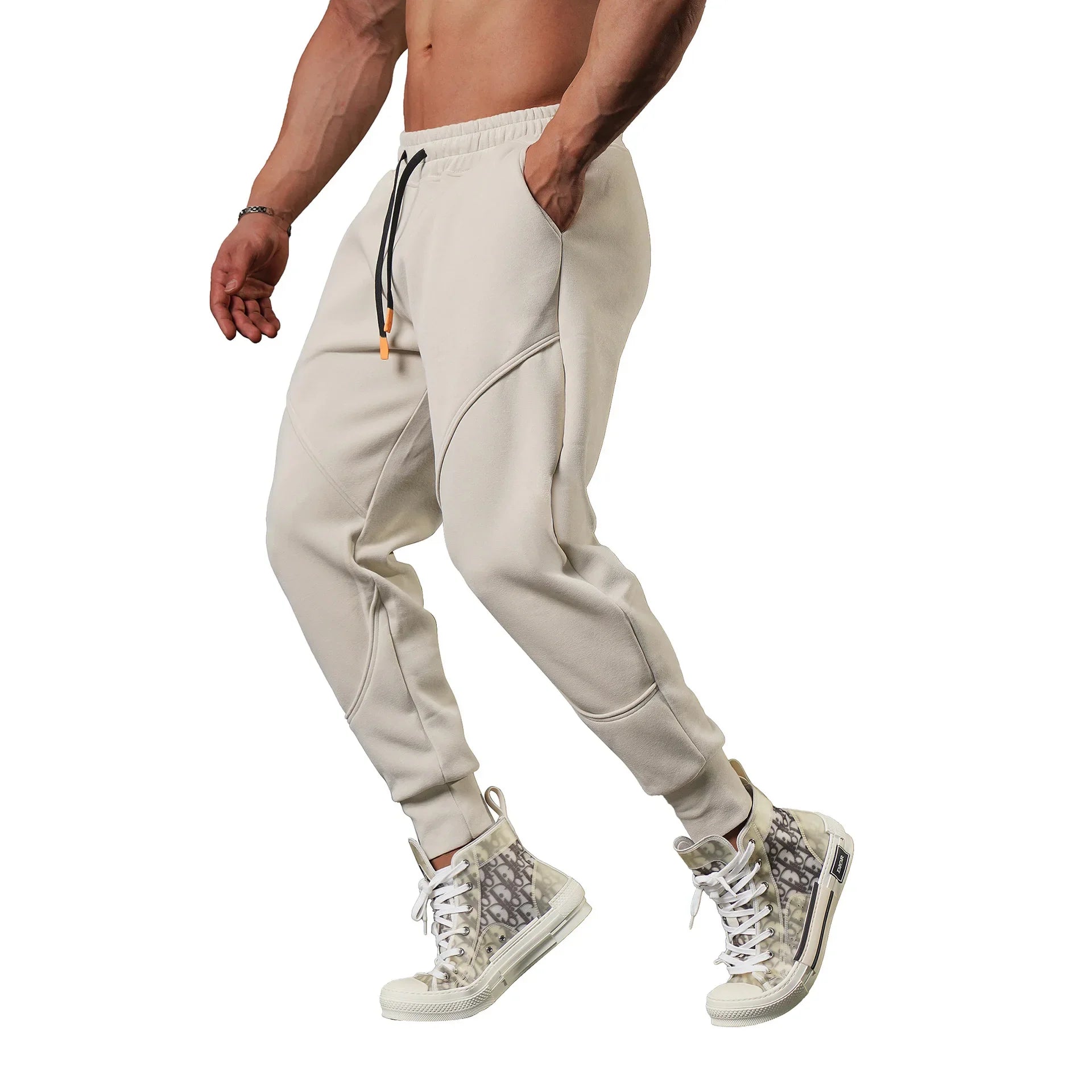 Herre Treningsbukse – Slim Fit Joggebukse til Trening, Løping og Hverdagsbruk