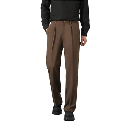 Klassiske Herrebukser – Elastisk Midje &amp; Tidløs Passform | Business Casual Bukser i Koreansk Stil (S–4XL)