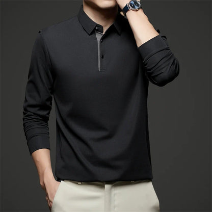 Herre Langermet Polo – Business Casual, Komfortabel &amp; Allsidig