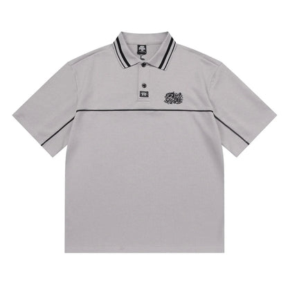 Polo T-skjorte til Herre – Brodert Streetwear &amp; Løs Passform