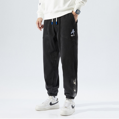 Fasjonable joggebukser i denim