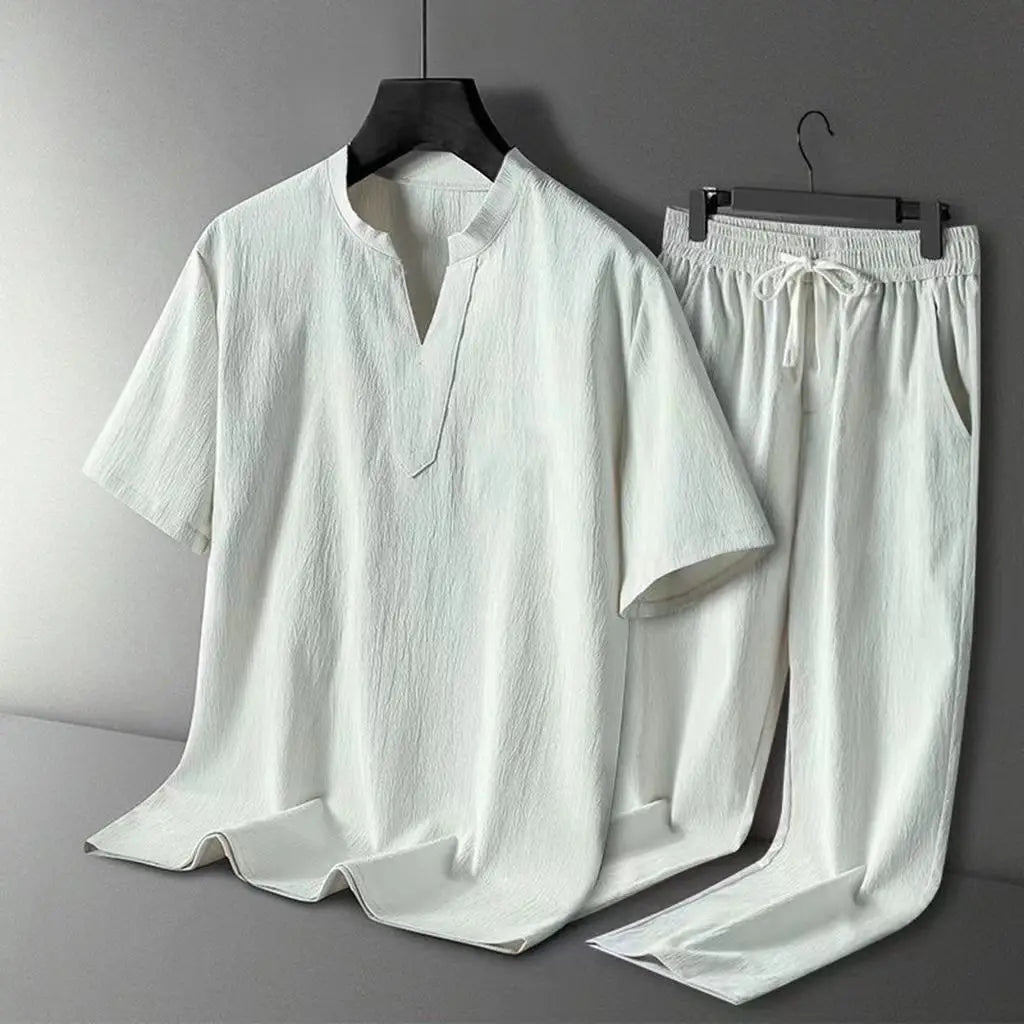 Sommer Joggedress for Menn – T-skjorte + Bukse Sett fra MOOWNUC | Sporty og Komfortabelt