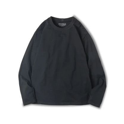 Kraftig Langermet T-skjorte til Herre – 300g 100% Bomull (Vintage Stil)