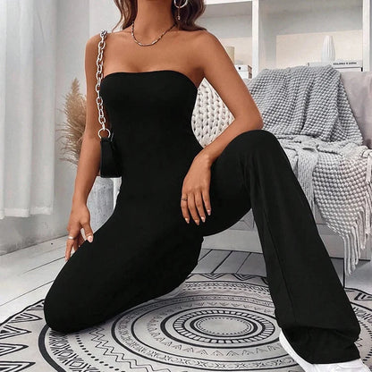 Sommer Jumpsuit-Bukser med Snøring i Midjen – Elegant, Figursydd &amp; Komfortabel