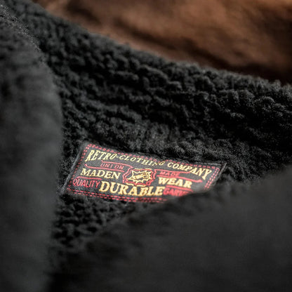 Vintage B3 Bomberjakke til Herre – Fôret Skinnjakke med Fleece