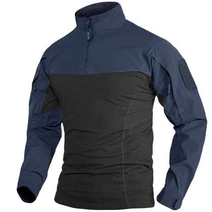 Herre – Langermet 1/4-zip tur- og treningsgenser med glidelåslommer