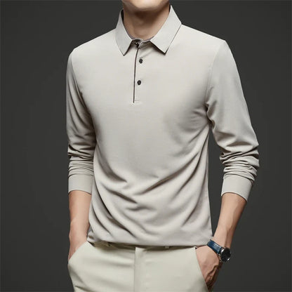 Herre Langermet Polo – Business Casual, Komfortabel &amp; Allsidig