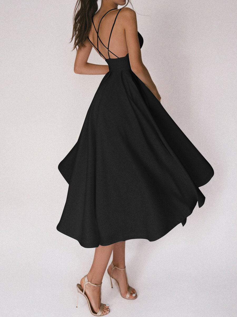 Elegant kjole med V-utringning
