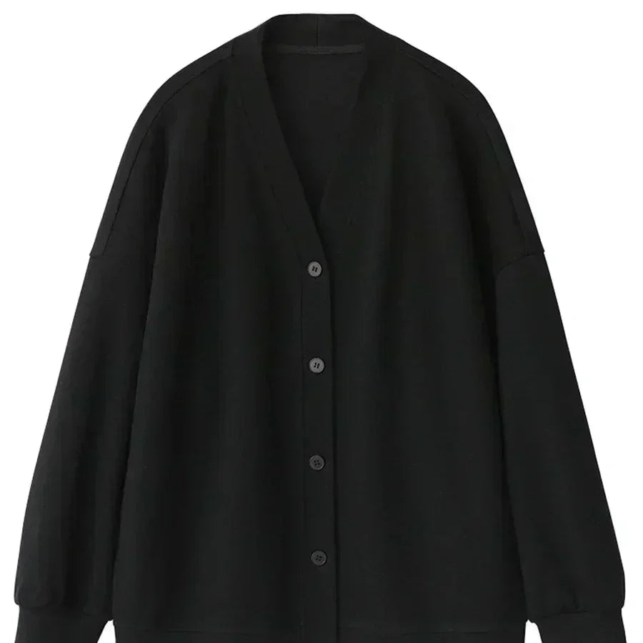 Koreansk V-halset Sweatshirt for Kvinner – Løs, Myk og Varm Genser til Høst og Vinter | Casual &amp; Elegant