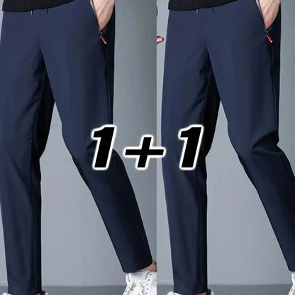 2-pk Herrebukser – Joggebukser med Strikk i Midjen, Klassisk Koreansk Stil