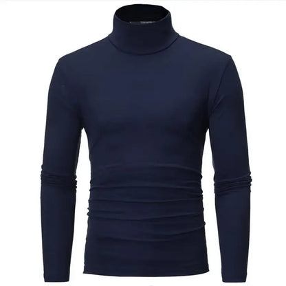 Herre Vinterundertøy – Termisk Langermet Trøye med Høy Hals | Slim Fit &amp; Varm Baselayer