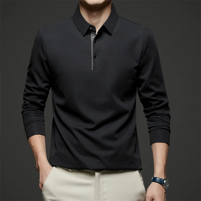 Herre Langermet Polo – Business Casual, Komfortabel &amp; Allsidig