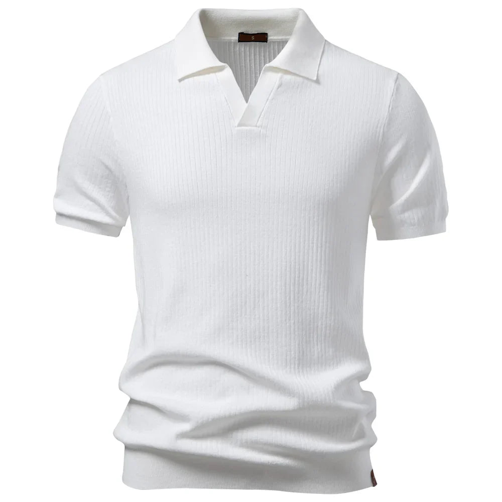 “Old Money” Polo T-skjorte til Herre – Klassisk &amp; Elegant Stil