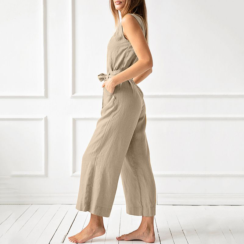 Uformell jumpsuit med vide ben