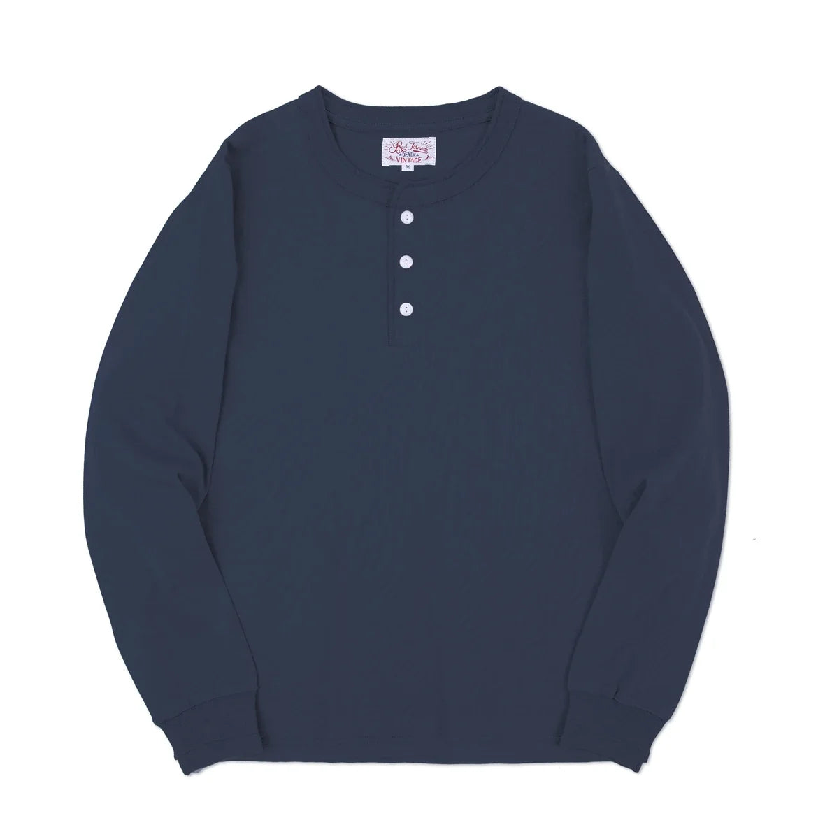 Klassisk Henley Langermet T-skjorte for Menn – 100 % Bomull | Komfortabel Høstgenser Perfekt til Lag-på-Lag