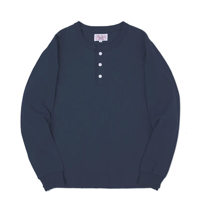 Klassisk Henley Langermet T-skjorte for Menn – 100 % Bomull | Komfortabel Høstgenser Perfekt til Lag-på-Lag