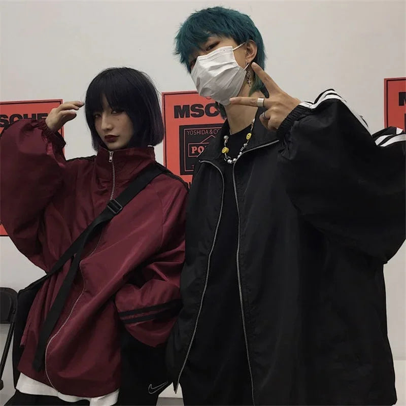 Oversized Vindjakke for Dame – Koreansk BF-stil | Lett, Trendy &amp; Solbeskyttende Streetwear til Vår og Høst