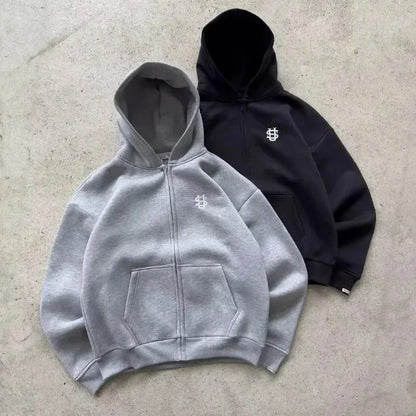 Trendy Joggebukser for Menn og Kvinner – Løse Wide Leg Sweatpants med Brodert Logo og Lommer | Streetwear &amp; Komfort i Ett