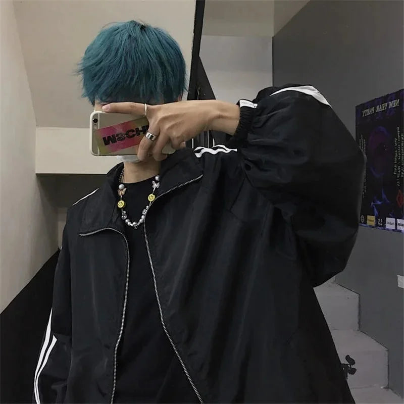 Oversized Vindjakke for Dame – Koreansk BF-stil | Lett, Trendy &amp; Solbeskyttende Streetwear til Vår og Høst