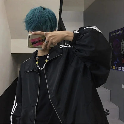 Oversized Vindjakke for Dame – Koreansk BF-stil | Lett, Trendy &amp; Solbeskyttende Streetwear til Vår og Høst