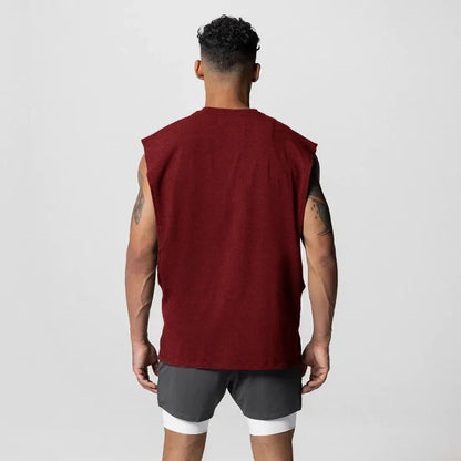 Sommer Singlet med Åpen Side – Mesh Treningstopp uten Ermer for Herre